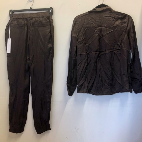Young Fabulous & Broke Susan Top Jensen Jogger Set in Chocolate